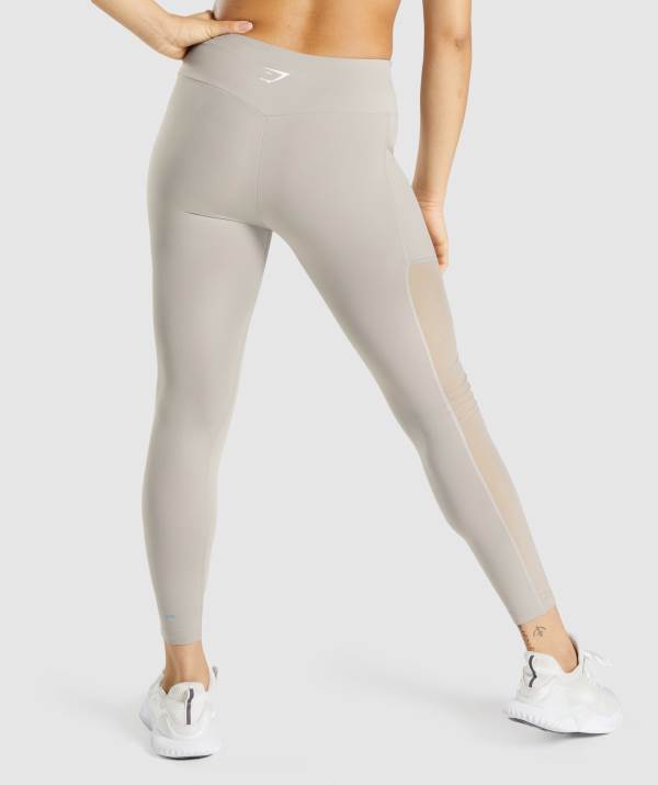 Damske Legíny Gymshark Training Mesh Pocket Siva | QX2159876